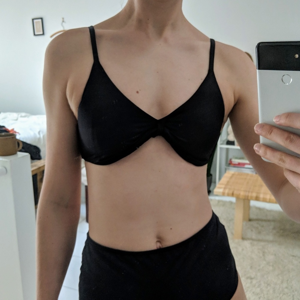 Black swim top